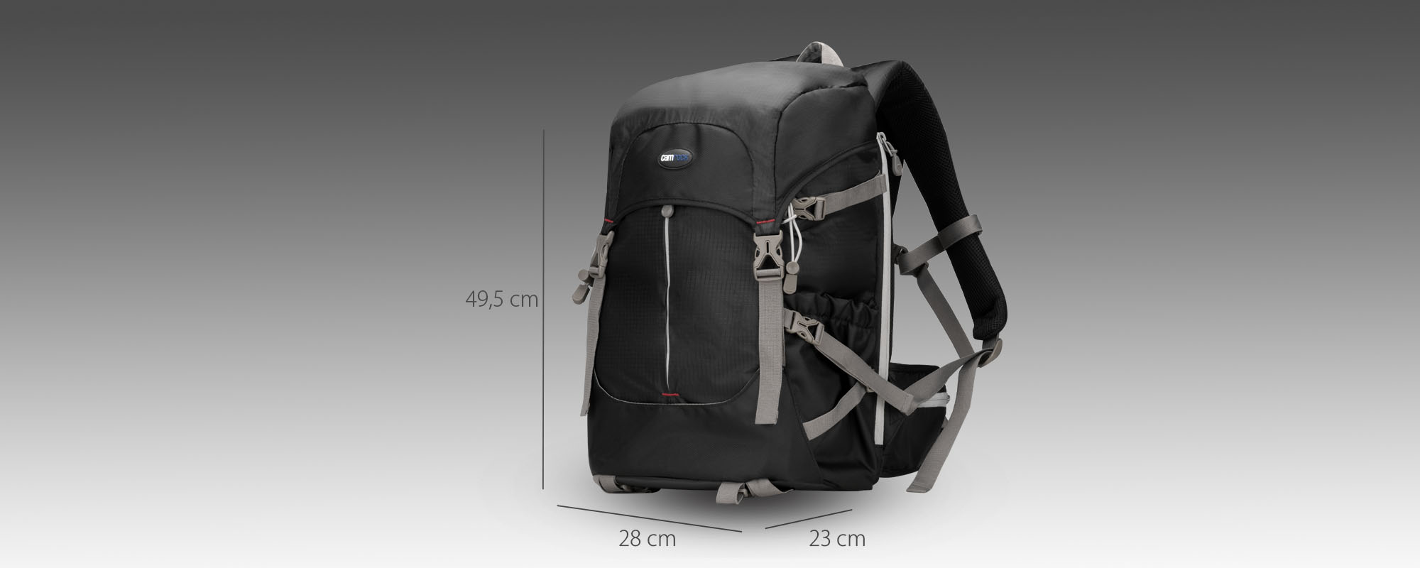 Plecak fotograficzny Camrock Pro Travel Mate 300 L - czarny